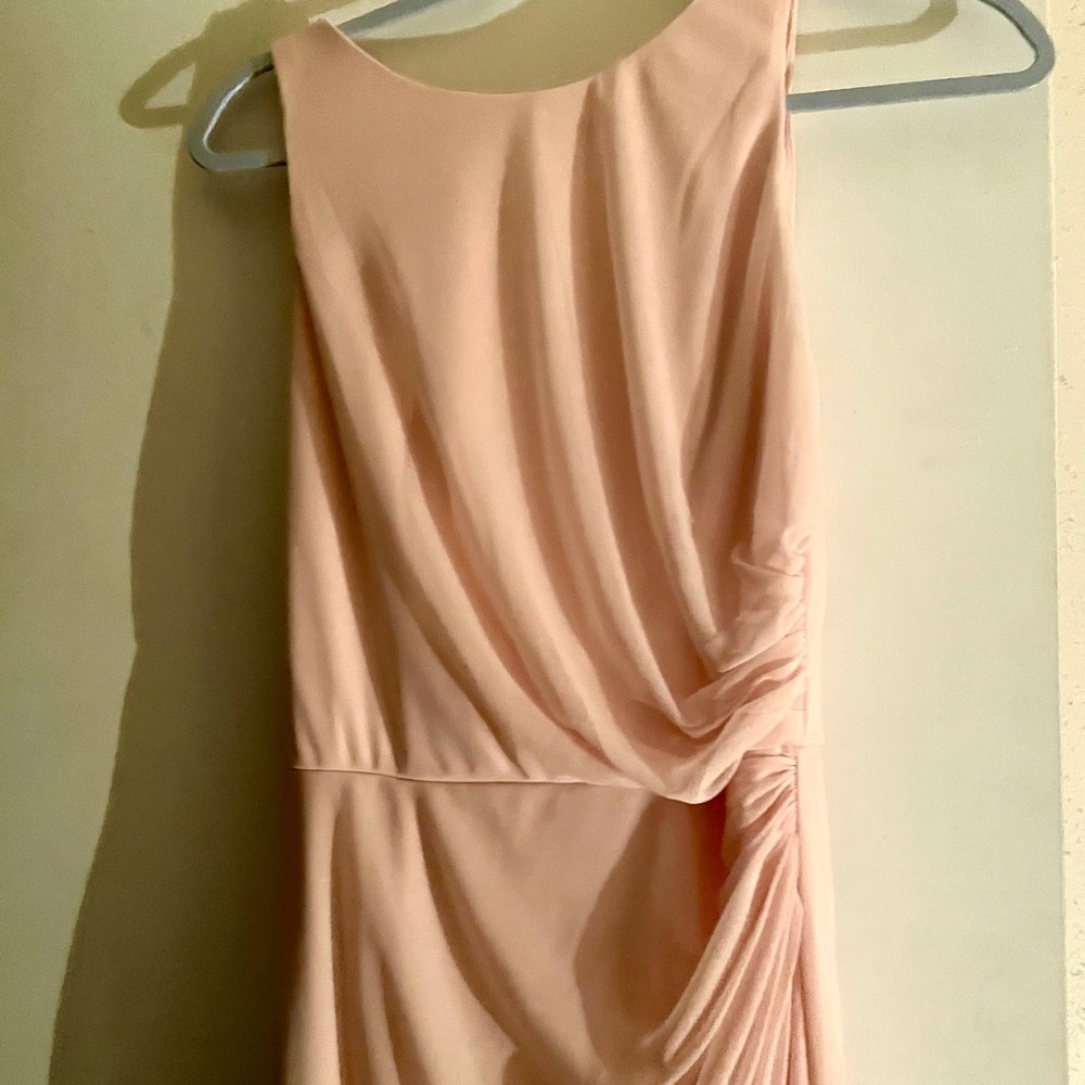 Blush bridesmaid dress